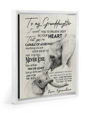 YOU WILL NEVER LOSE - GREAT GIFT FOR GRANDDAUGHTER 11x14 White Floating Framed Canvas Prints thumbnail