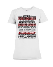 LIKE A PRINCESS - AMAZING GIFT FOR GRANDDAUGHTER Premium Fit Ladies Tee tile