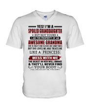 LIKE A PRINCESS - AMAZING GIFT FOR GRANDDAUGHTER V-Neck T-Shirt tile