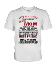 I GET MY ATTITUDE - GREAT GIFT FOR SON V-Neck T-Shirt tile