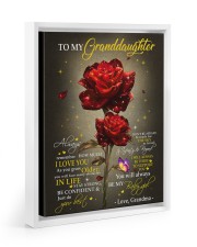 I LOVE YOU - MEANINGFUL GIFT FOR GRANDDAUGHTER Floating Framed Canvas Prints White tile
