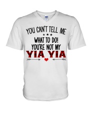 YOU CAN'T TELL ME - SPECIAL GIFT FOR GRANDCHILD V-Neck T-Shirt tile