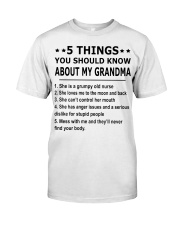 5 THINGS YOU SHOULD KNOW ABOUT MY GRANDMA Premium Fit Mens Tee tile