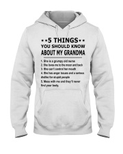 5 THINGS YOU SHOULD KNOW ABOUT MY GRANDMA Hooded Sweatshirt tile
