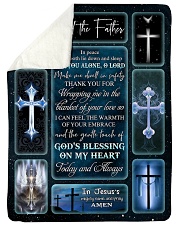 GOD'S BLESSING ON MY HEART - GOD THE FATHER Sherpa Fleece Blanket tile
