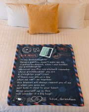 Straighten Your Crown - Lovely Gift For Granddaughter Small Fleece Blanket - 30" x 40" aos-coral-fleece-blanket-30x40-lifestyle-front-04a