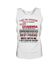 SHE IS MY BEST FRIEND - AMAZING GIFT FOR GRANDSON Unisex Tank tile