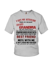 SHE IS MY BEST FRIEND - AMAZING GIFT FOR GRANDSON Youth T-Shirt front