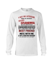 SHE IS MY BEST FRIEND - AMAZING GIFT FOR GRANDSON Long Sleeve Tee tile