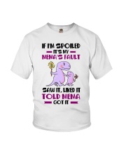 IF I'M SPOILED - MEMA TO GRANDCHILDREN Youth T-Shirt front