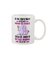 IF I'M SPOILED - MEMA TO GRANDCHILDREN Mug tile