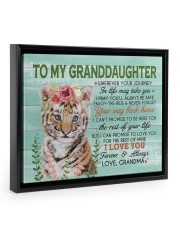 Your Way Back Home - Lovely Gift For Granddaughter Floating Framed Canvas Prints Black tile