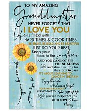JUST DO YOUR BEST - SPECIAL GIFT FOR GRANDDAUGHTER 11x17 Poster front