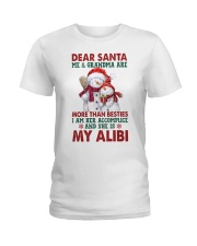 SHE IS MY ALIBI - AMAZING GIFT FOR GRANDDAUGHTER Ladies T-Shirt tile