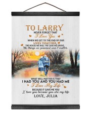 I LOVE YOU - JULIA TO LARRY Hanging Canvas tile