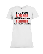 AND A RETIRED - PERFECT GIFT FOR TEACHER Premium Fit Ladies Tee tile