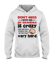 MY GRANDMA IS CRAZY - BEST GIFT FOR GRANDSON Hooded Sweatshirt tile