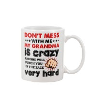 MY GRANDMA IS CRAZY - BEST GIFT FOR GRANDSON Mug tile