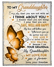 I THINK ABOUT YOU - GRANDMA TO GRANDDAUGHTER Small Fleece Blanket - 30" x 40" front