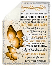 I THINK ABOUT YOU - GRANDMA TO GRANDDAUGHTER Sherpa Fleece Blanket tile