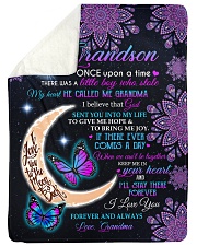 I LOVE YOU - GIFT FOR GRANDSON FROM GRANDMA Sherpa Fleece Blanket tile