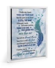 YOU'RE ALWAYS AT MY SIDE Floating Framed Canvas Prints White tile