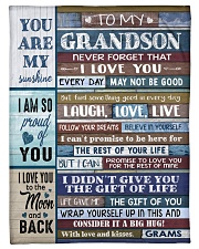 FOLLOW YOUR DREAMS - GRAMS TO GRANDSON Small Fleece Blanket - 30" x 40" front