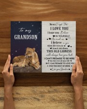 I BELIEVE IN YOU - AMAZING GIFT FOR GRANDSON 14x11 Gallery Wrapped Canvas Prints aos-canvas-pgw-14x11-lifestyle-front-45