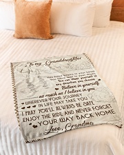 YOUR WAY BACK HOME - LOVELY GIFT FOR GRANDDAUGHTER Small Fleece Blanket - 30" x 40" aos-coral-fleece-blanket-30x40-lifestyle-front-01