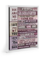 FOLLOW YOUR DREAMS - GREAT GIFT FOR GRANDDAUGHTER Floating Framed Canvas Prints White tile