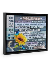 YOU ARE MY SUNSHINE - AMAZING GIFT FOR GRANDDAUGHTER Floating Framed Canvas Prints Black tile