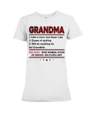 Perfect Gift For Grandma Premium Fit Ladies Tee tile