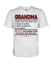 Perfect Gift For Grandma V-Neck T-Shirt tile