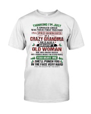 I'm A Spoiled Granddaughter Of A Crazy Grandma Premium Fit Mens Tee tile