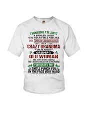 I'm A Spoiled Granddaughter Of A Crazy Grandma Youth T-Shirt front