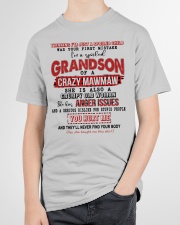 I'M A SPOILED GRANDSON OF A CRAZY MAWMAW Youth T-Shirt garment-youth-tshirt-front-lifestyle-01