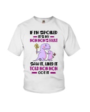 IF I'M SPOILED - MOM MOM TO GRANDCHILDREN Youth T-Shirt front