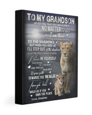 NEVER FEEL THAT YOU ARE ALONE GIFT FOR GRANDSON 11x14 Gallery Wrapped Canvas Prints front