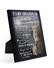 NEVER FEEL THAT YOU ARE ALONE GIFT FOR GRANDSON Easel-Back Gallery Wrapped Canvas tile