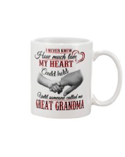 NEVER KNEW HOW MUCH LOVE MY HEART - GREAT GRANDMA Mug tile