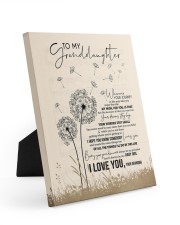 I LOVE YOU - PERFECT GIFT FOR GRANDDAUGHTER Easel-Back Gallery Wrapped Canvas tile