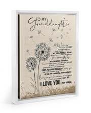 I LOVE YOU - PERFECT GIFT FOR GRANDDAUGHTER Floating Framed Canvas Prints White tile