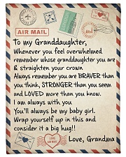 STRAIGHTEN YOUR CROWN - GRANDMA TO GRANDDAUGHTER Small Fleece Blanket - 30" x 40" front