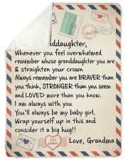 STRAIGHTEN YOUR CROWN - GRANDMA TO GRANDDAUGHTER Sherpa Fleece Blanket tile