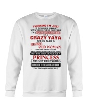 SHE IS MY WHOLE WORLD - GIFT FOR GRANDDAUGHTER Crewneck Sweatshirt tile