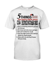 5 THINGS YOU SHOULD KNOW ABOUT MY GRANDMOTHER Premium Fit Mens Tee tile