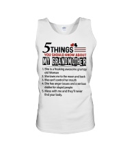 5 THINGS YOU SHOULD KNOW ABOUT MY GRANDMOTHER Unisex Tank tile
