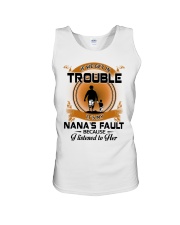IF WE GET IN TROUBLE - LOVELY GIFT FOR GRANDSON Unisex Tank tile