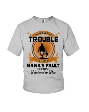 IF WE GET IN TROUBLE - LOVELY GIFT FOR GRANDSON Youth T-Shirt front