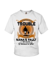 IF WE GET IN TROUBLE - LOVELY GIFT FOR GRANDSON Youth T-Shirt tile
